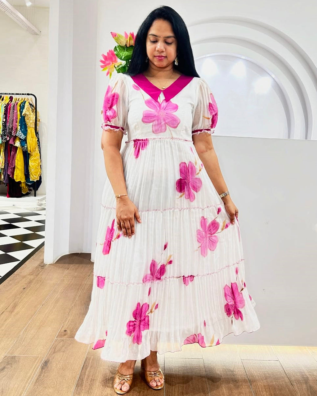Jasleen2 -Long Flowing Western dress