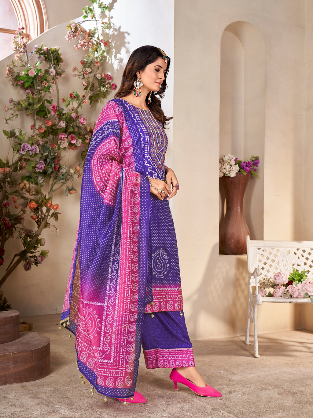 RIVU Fancy Designer Kurti  Pair  With Dupattta Set