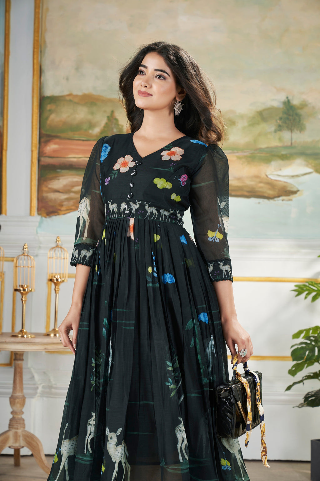 AARVI LONG WESTERN  DRESS