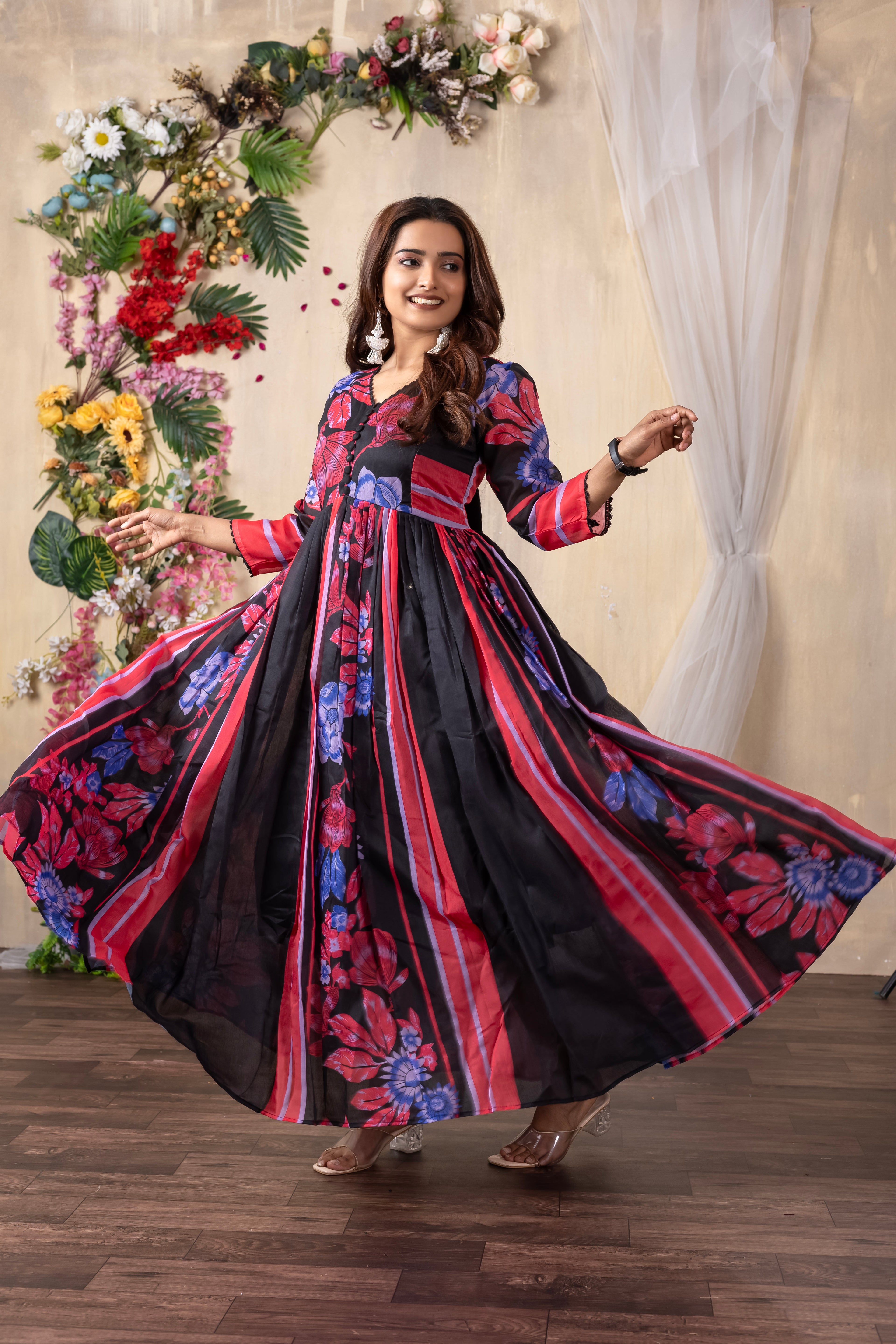 Brindha - Long Elegence Western Dress