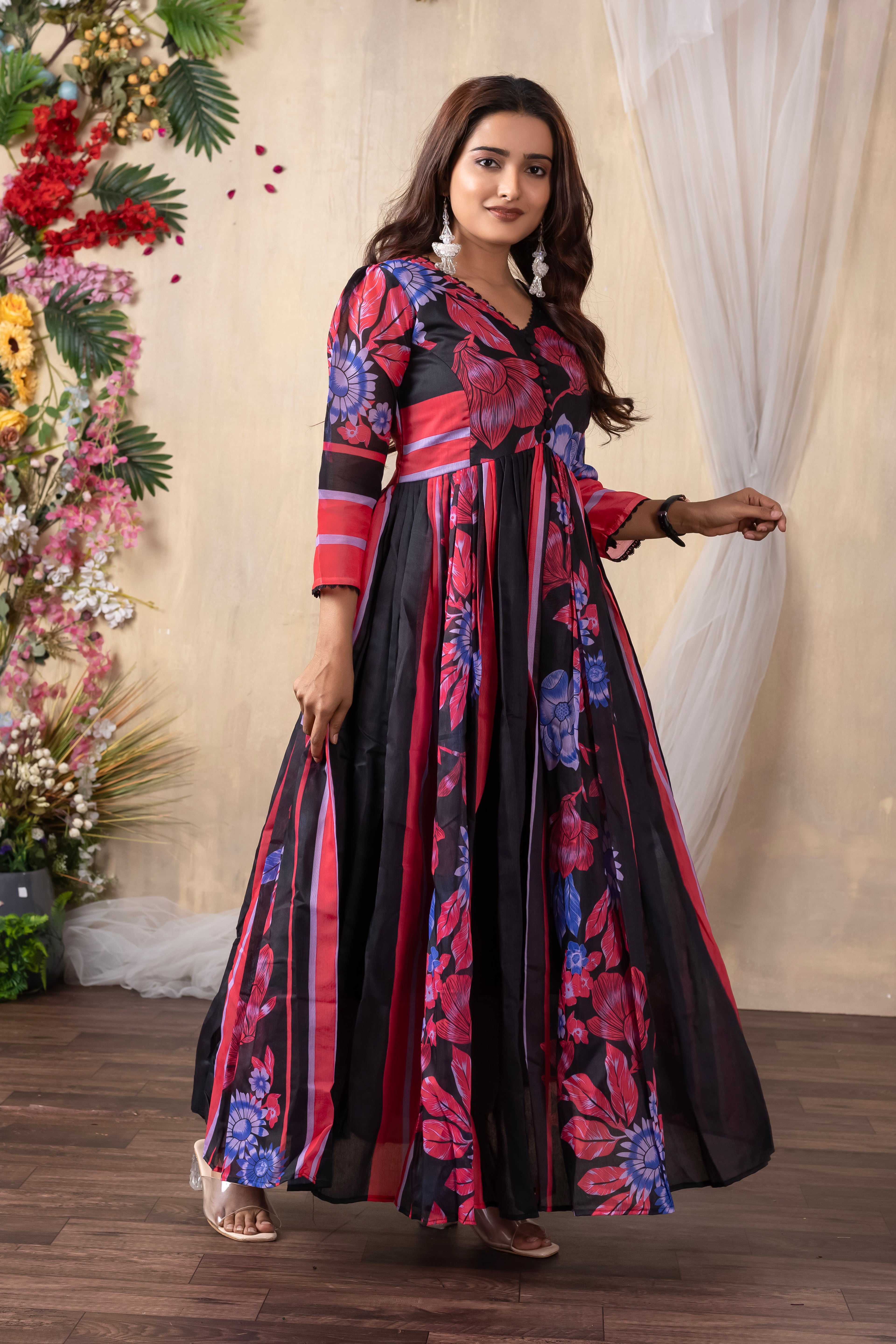Brindha - Long Elegence Western Dress