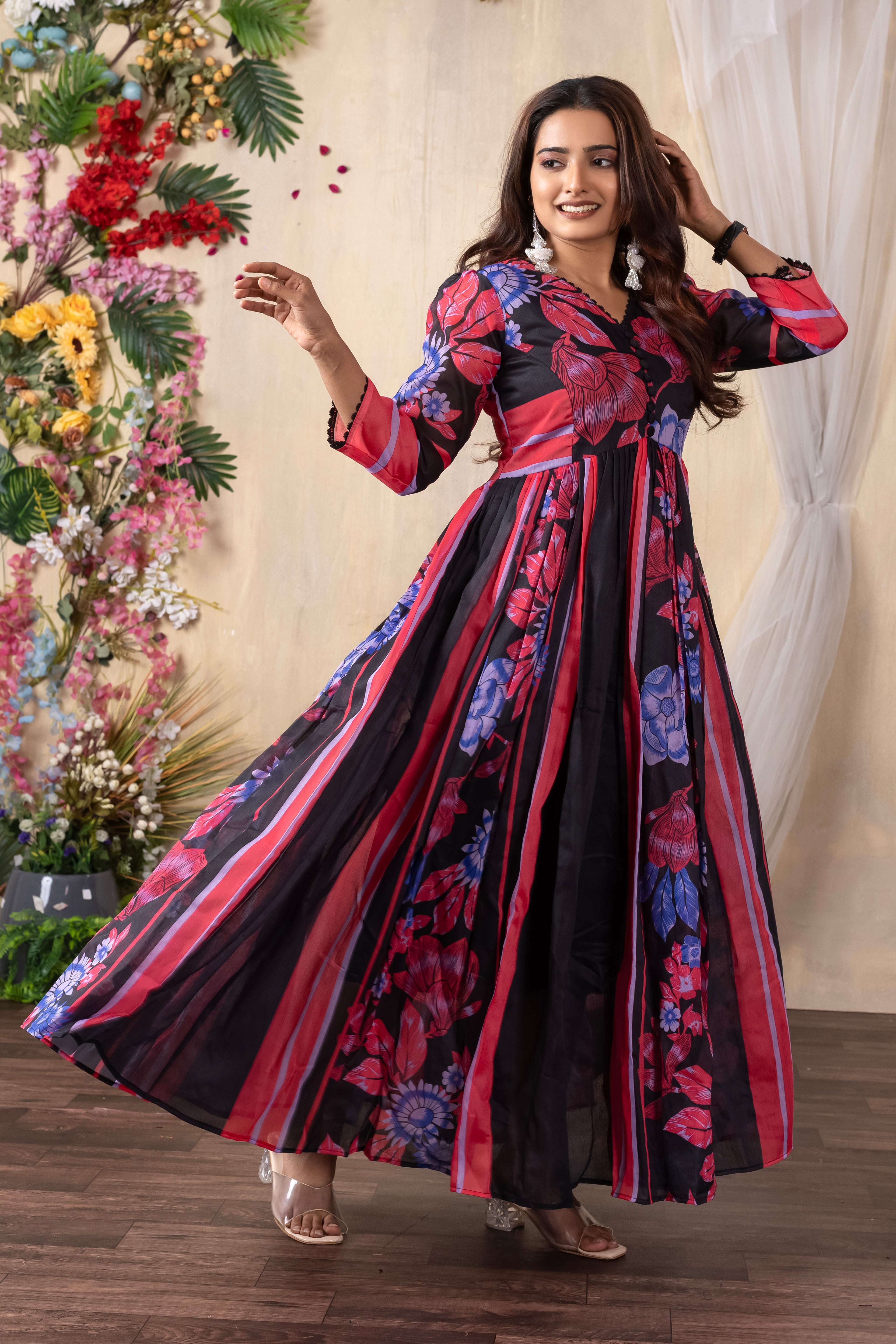 Brindha - Long Elegence Western Dress