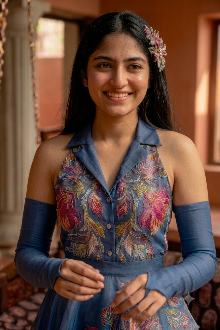 Adaah- Printed Western Wear Dress