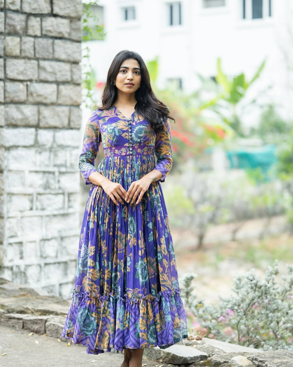 ANERI-Long Western Dress