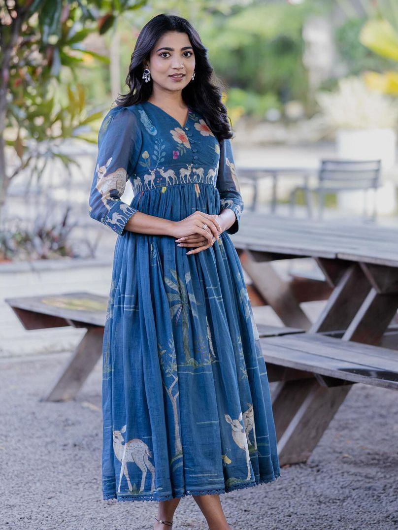 AARVI LONG WESTERN  DRESS