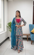 Savari-Designer three Piece Suit Set