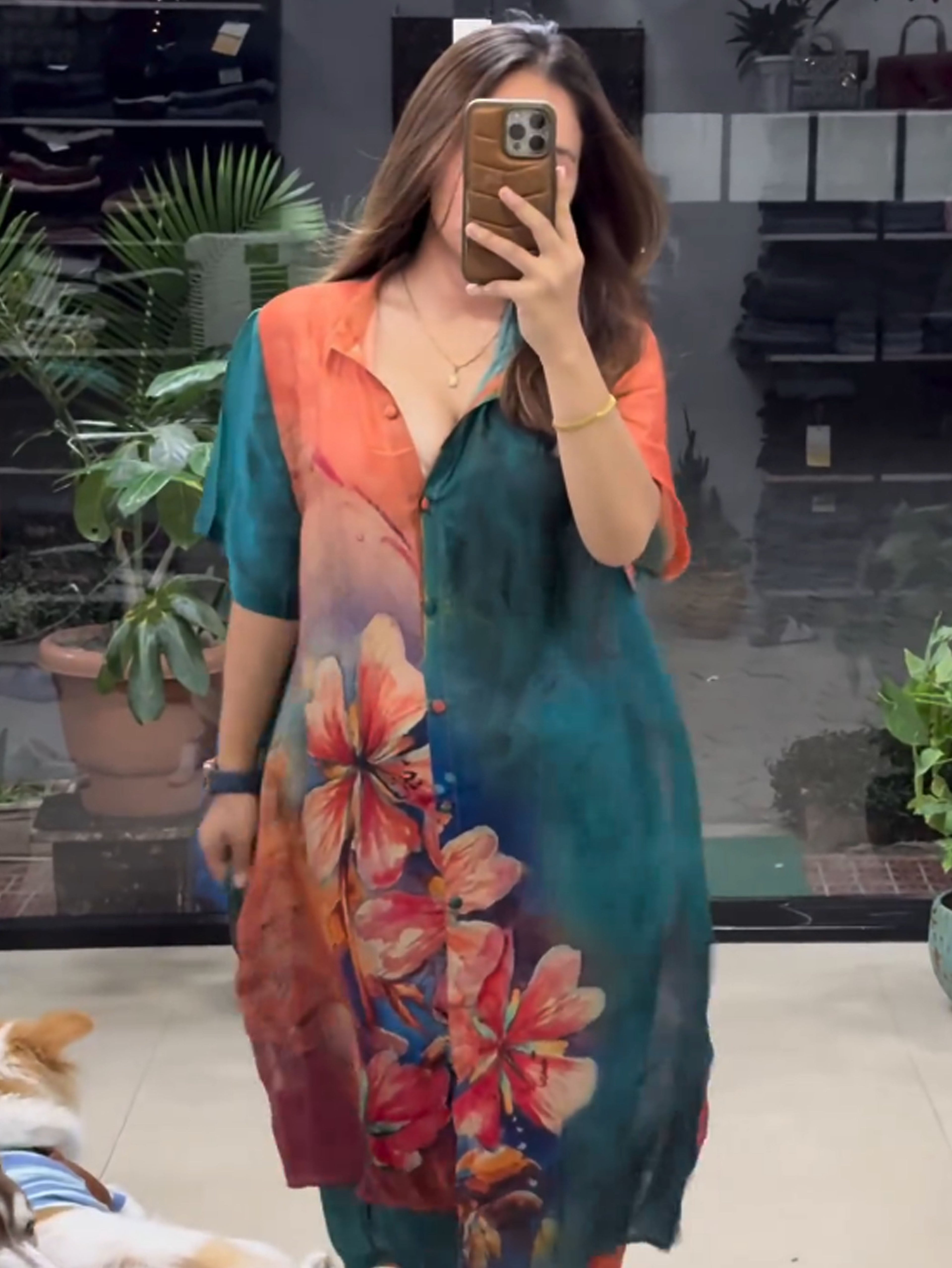 LILY LONG SHIRT STYLE DRESS
