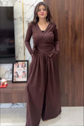 Wipra-Western Wrap Style  Co-Ord Set