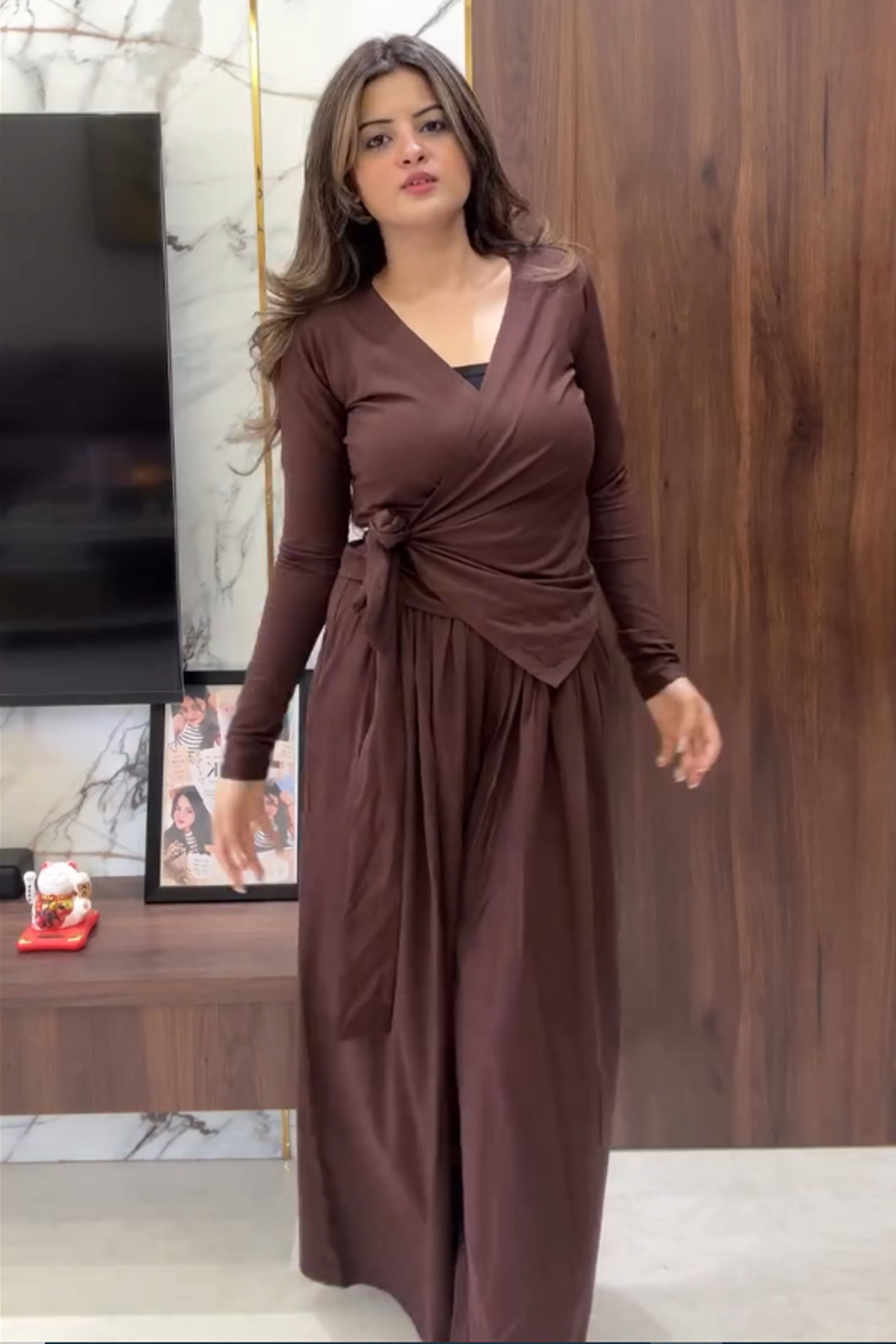 Wipra-Western Wrap Style  Co-Ord Set