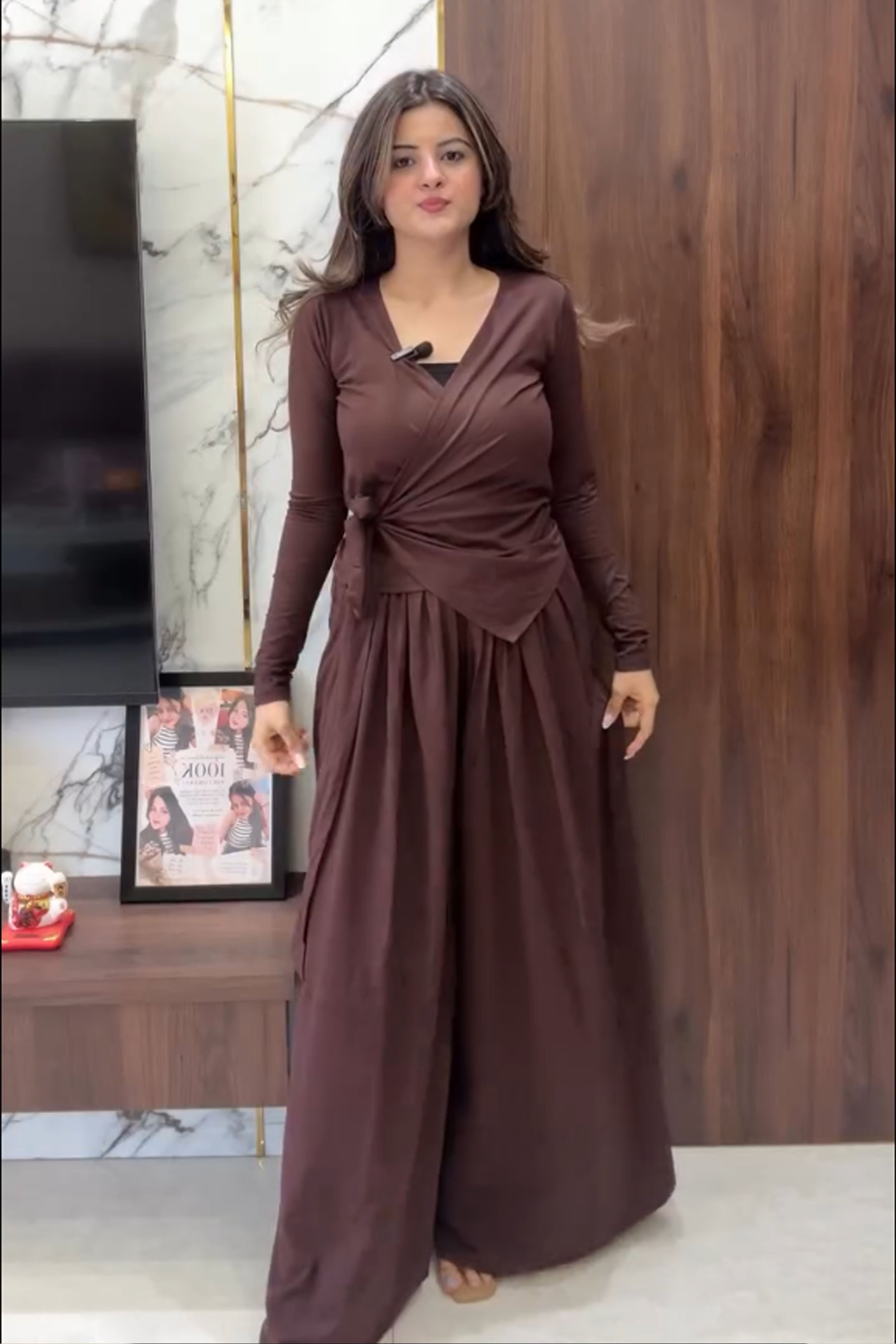 Wipra-Western Wrap Style  Co-Ord Set
