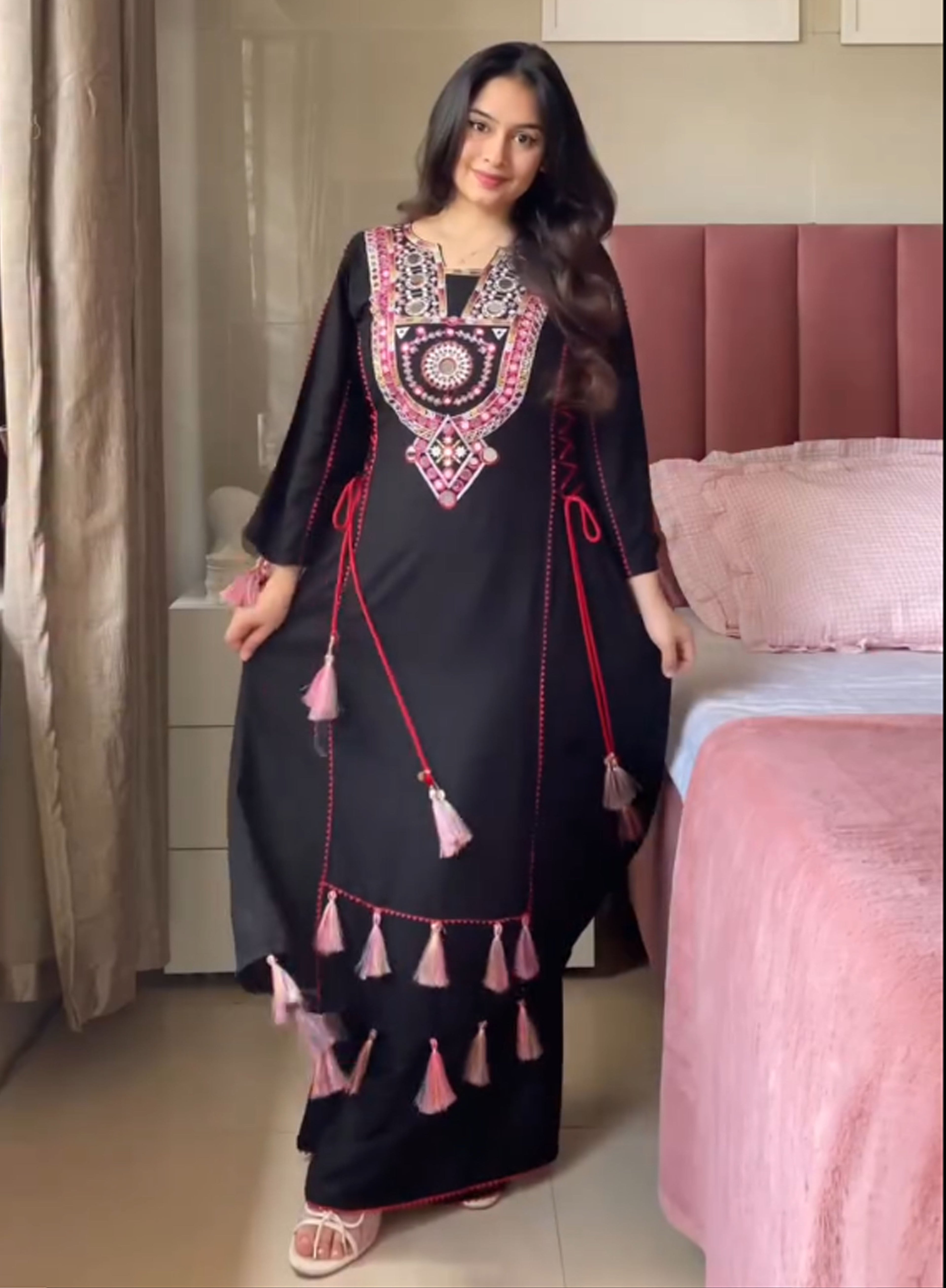 SANGINI – Floral Embroidered Ethnic Dress