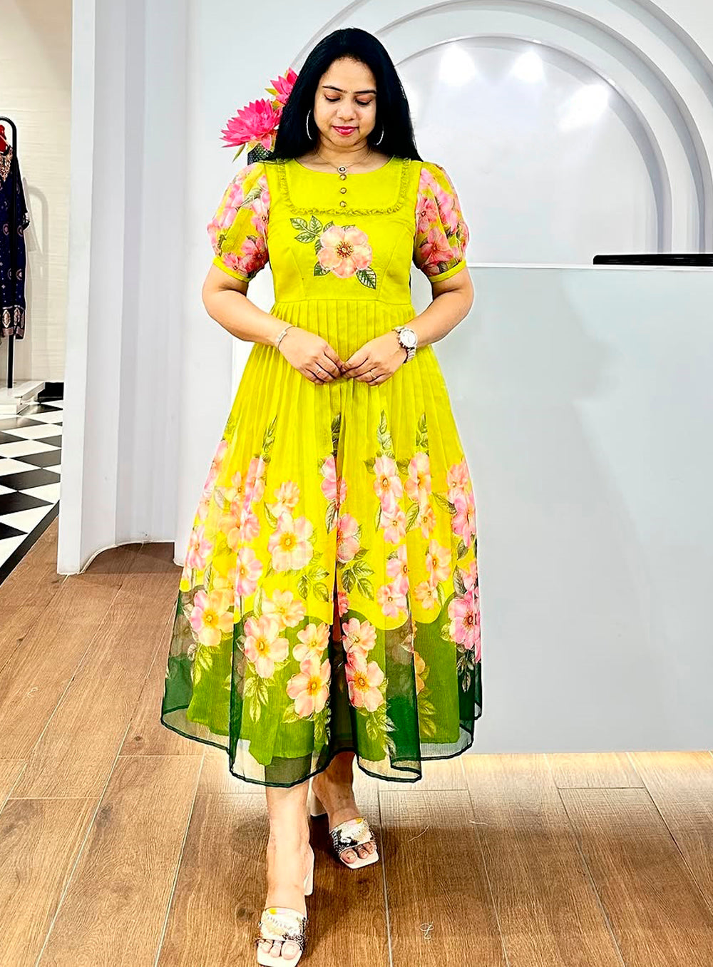 Sayani-Long  Fancy Western Dress