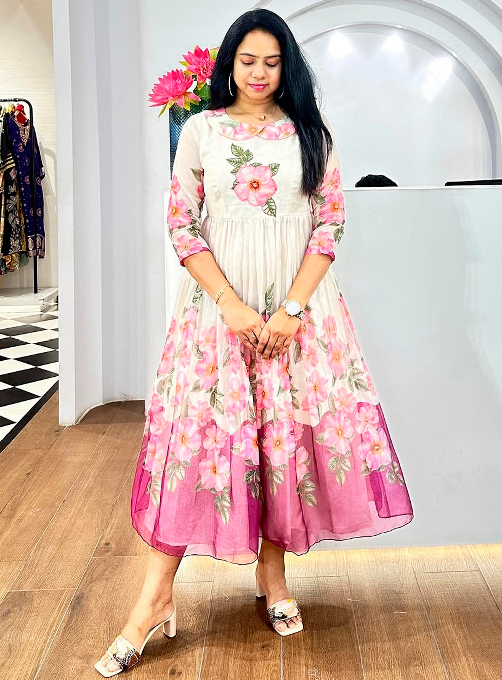 Sayani-Long  Fancy Western Dress