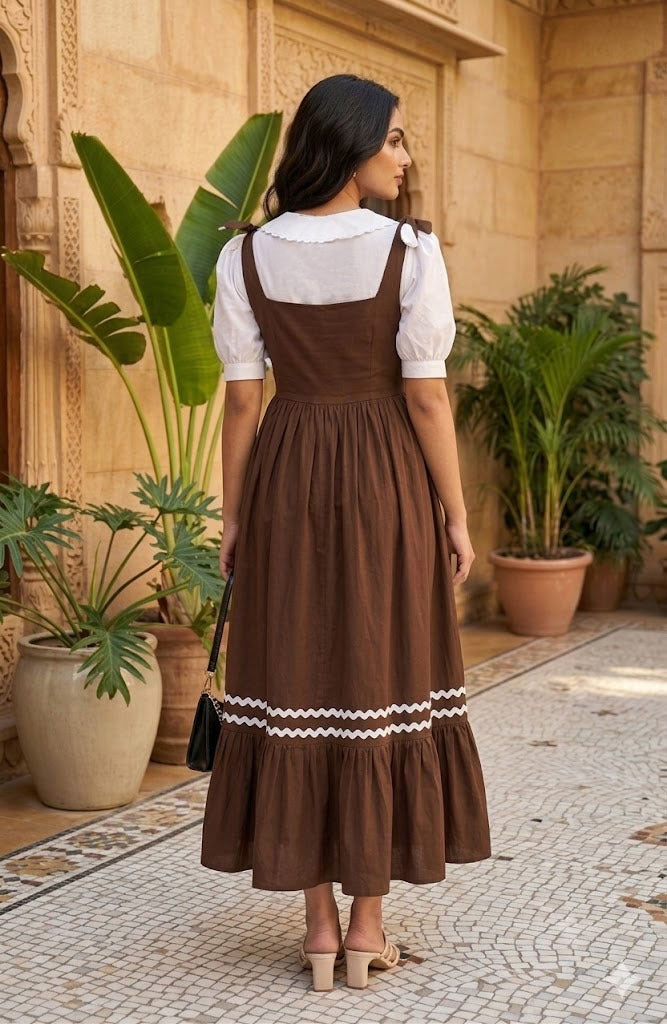 AVANI-Women's Casual Cotton Gown / Midi Dress