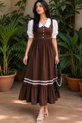 AVANI-Women's Casual Cotton Gown / Midi Dress