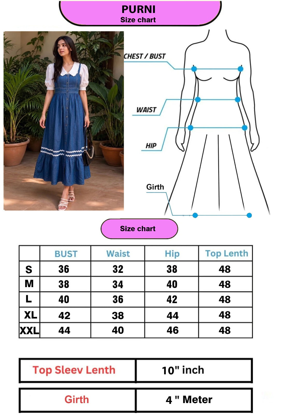 PURNI- Denim Western Wear