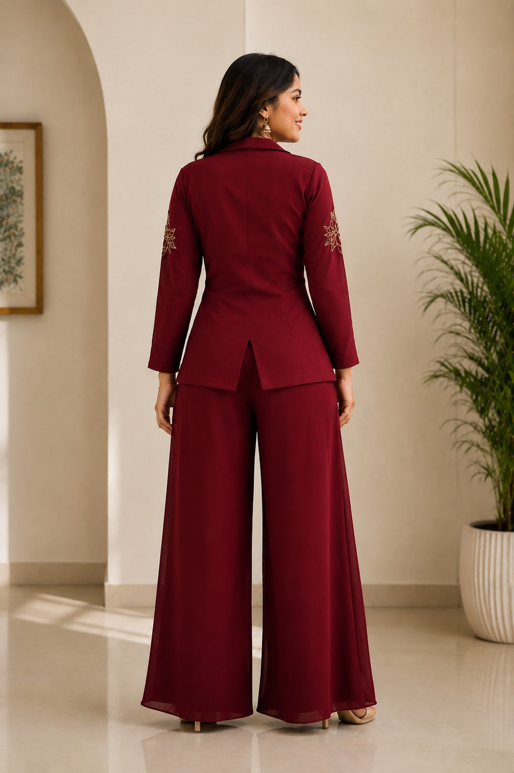 Mouly-Three Piece Suit (Top + Bottom + Jacket Style)