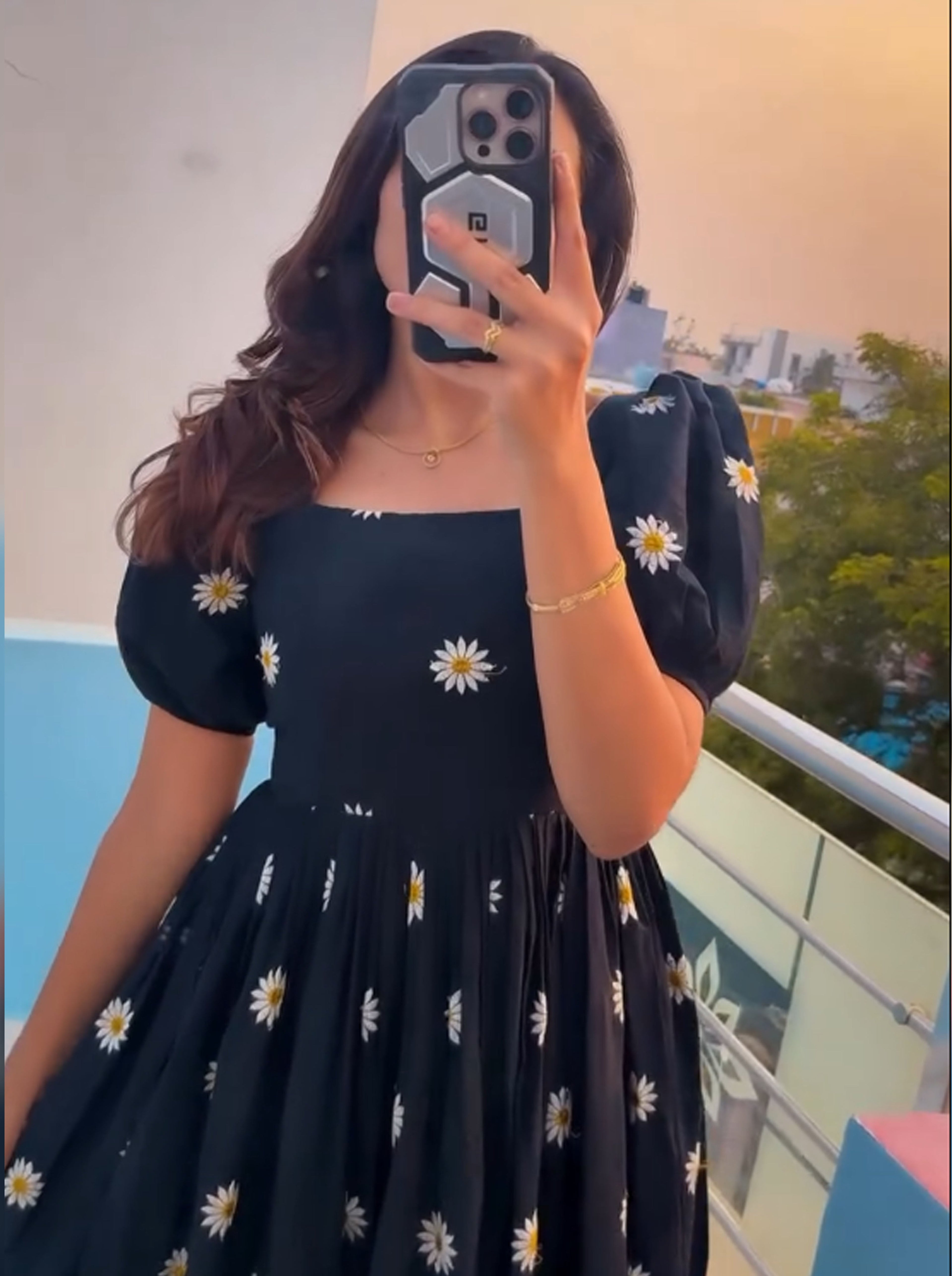 Zarvika-  Long Western Dress