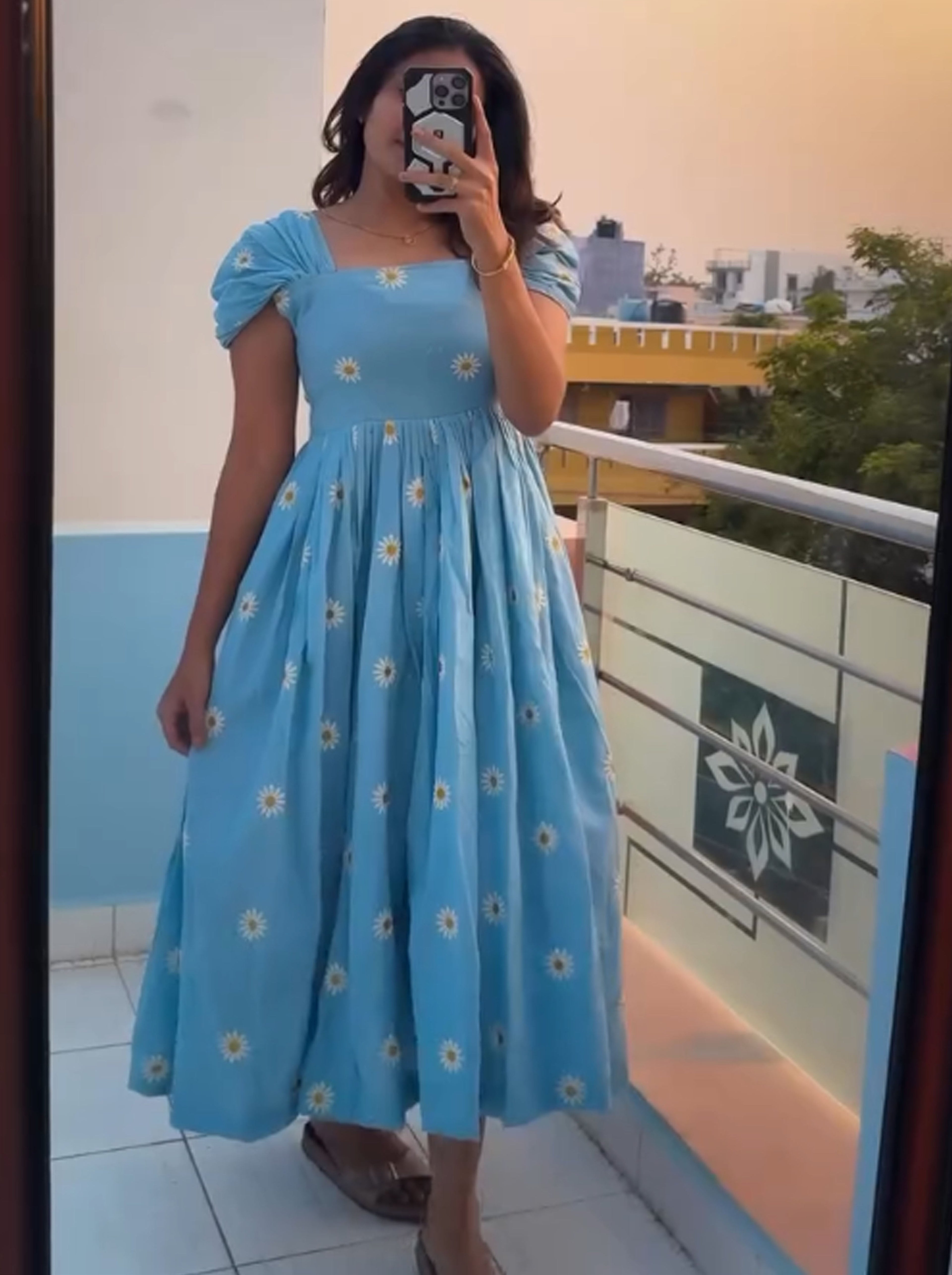 Zarvika-  Long Western Dress