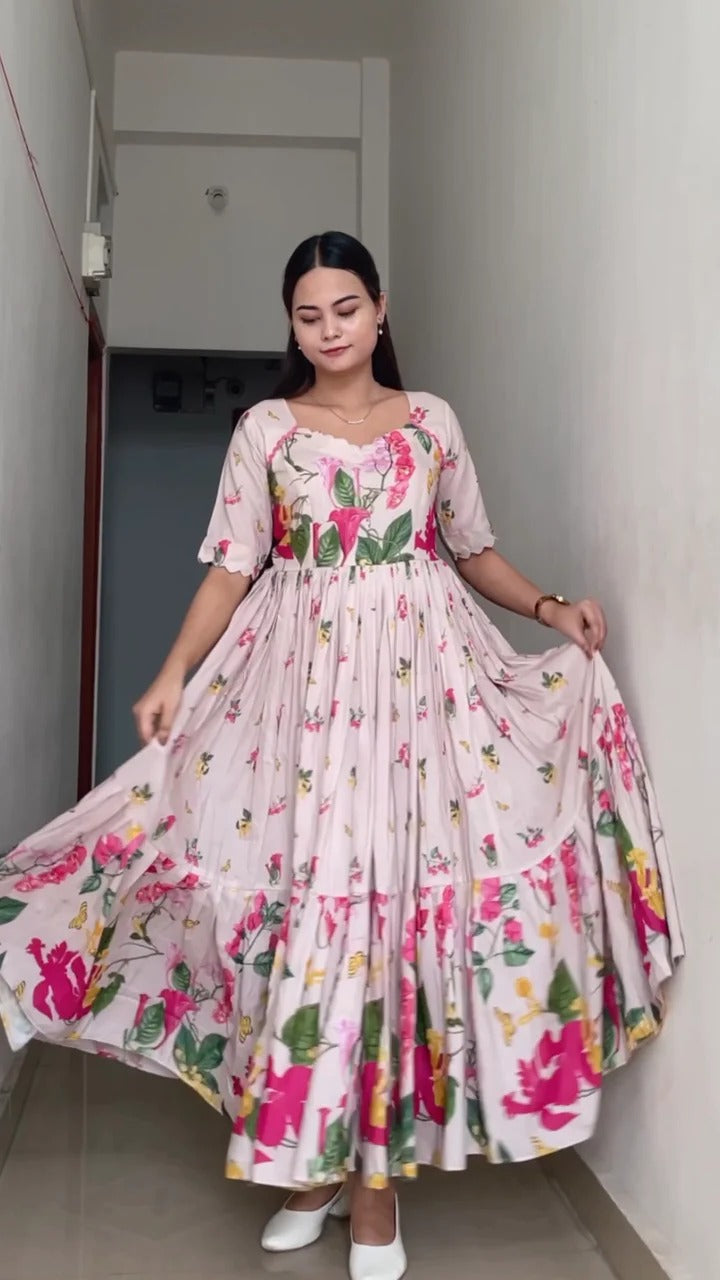 Roohani- Long Western Anarkali Gown