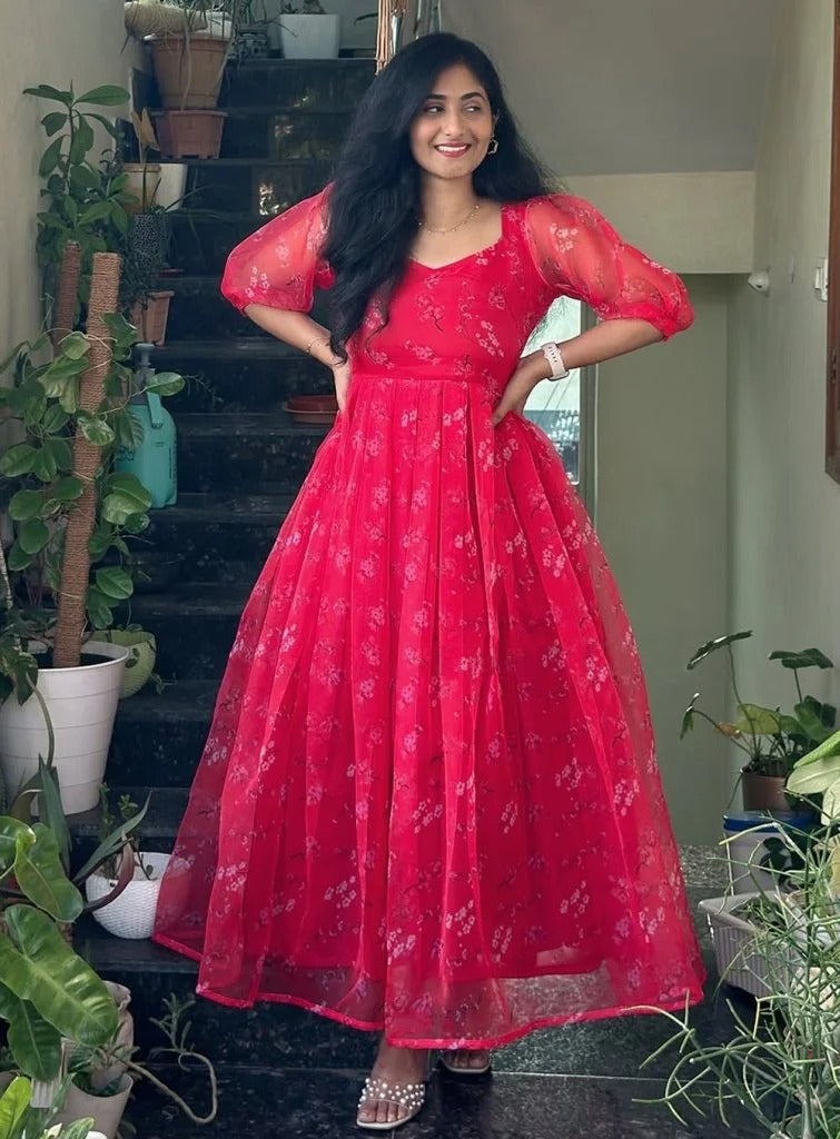 SANAM LONG WESTERN GOWN