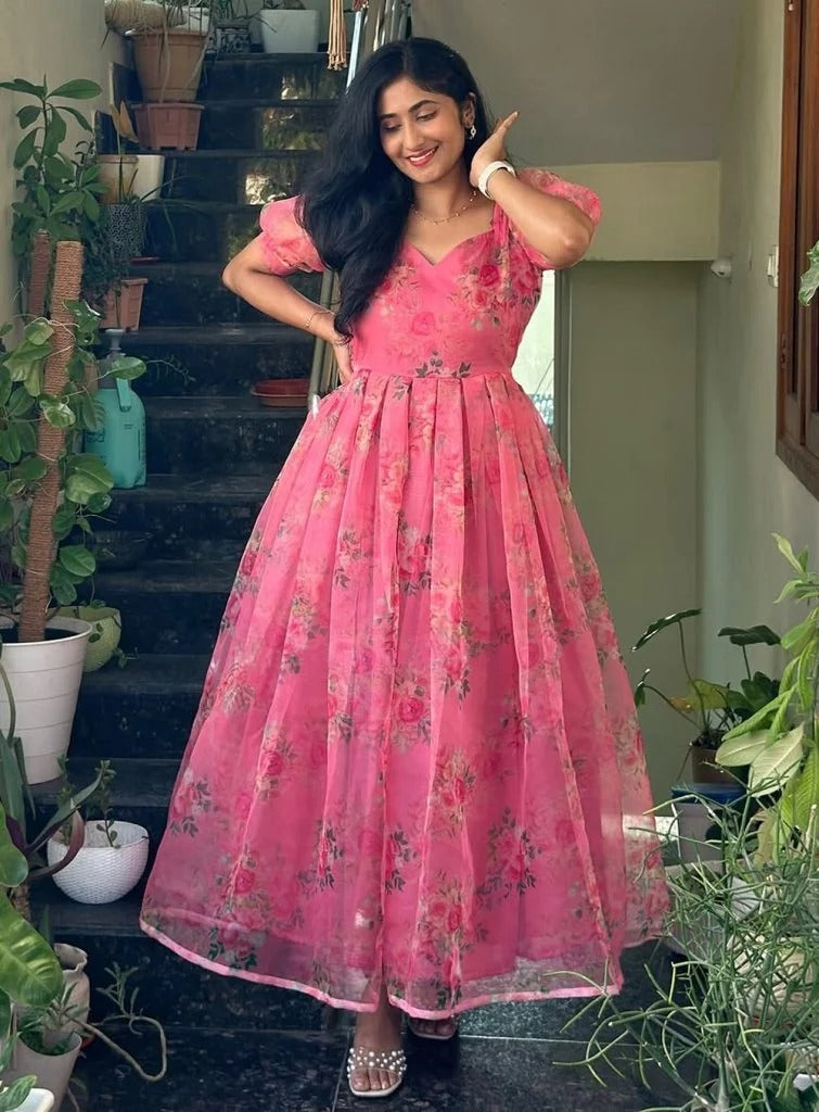 SANAM LONG WESTERN GOWN