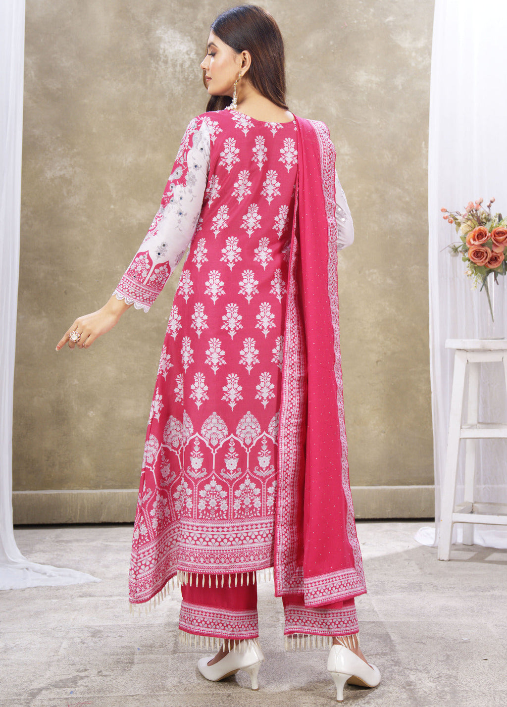 PLEVARI - HEAVY FENCY PAIR WITH DUPATTA SET