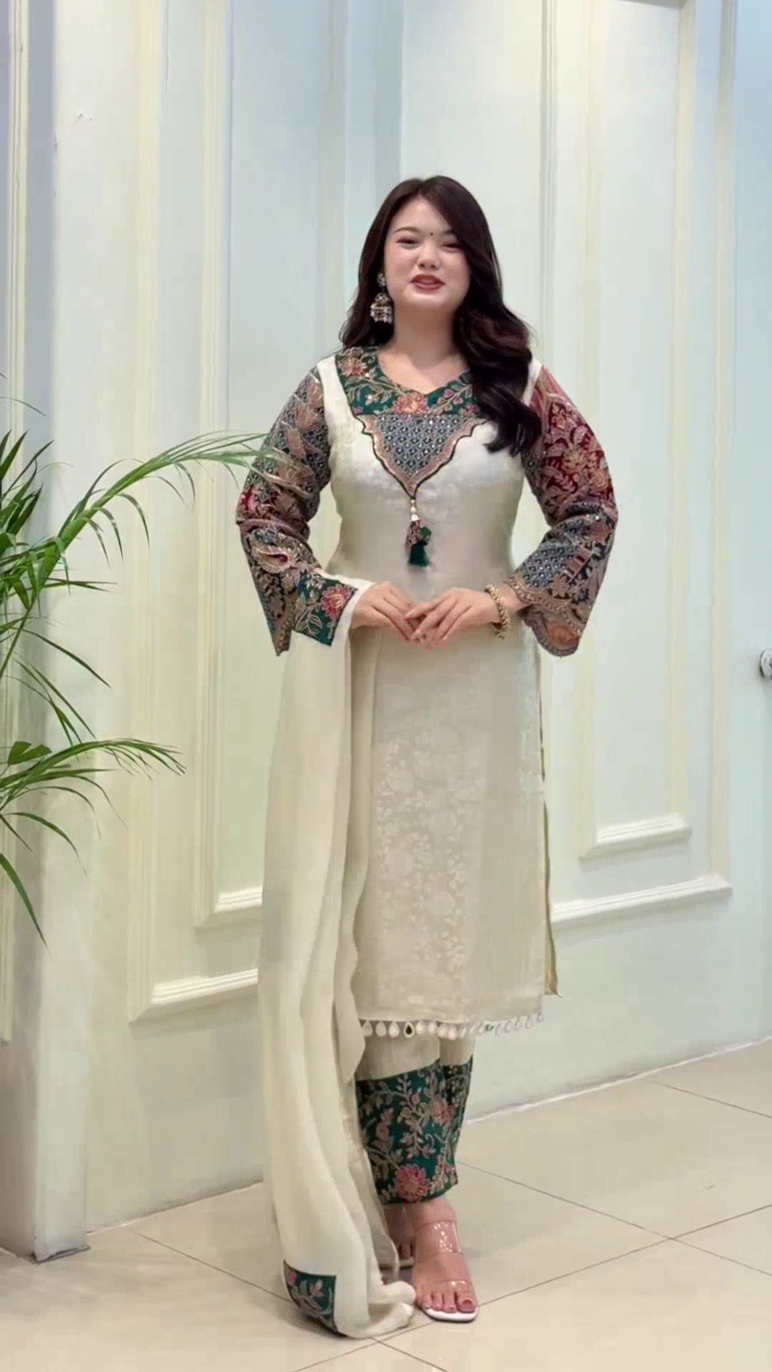 Nakshtra- Straight Kurti  Suit Set with Dupatta